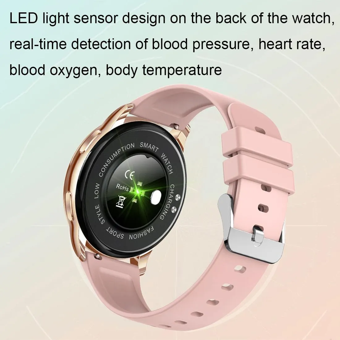 1.32 Inch Health Monitoring Smart Watch With Password Lock