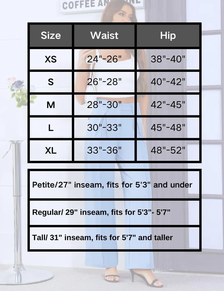 2025 Women Trendy Chic Breathable Casual Office Dress Pant with Removable Adjustable Waistband Belt
