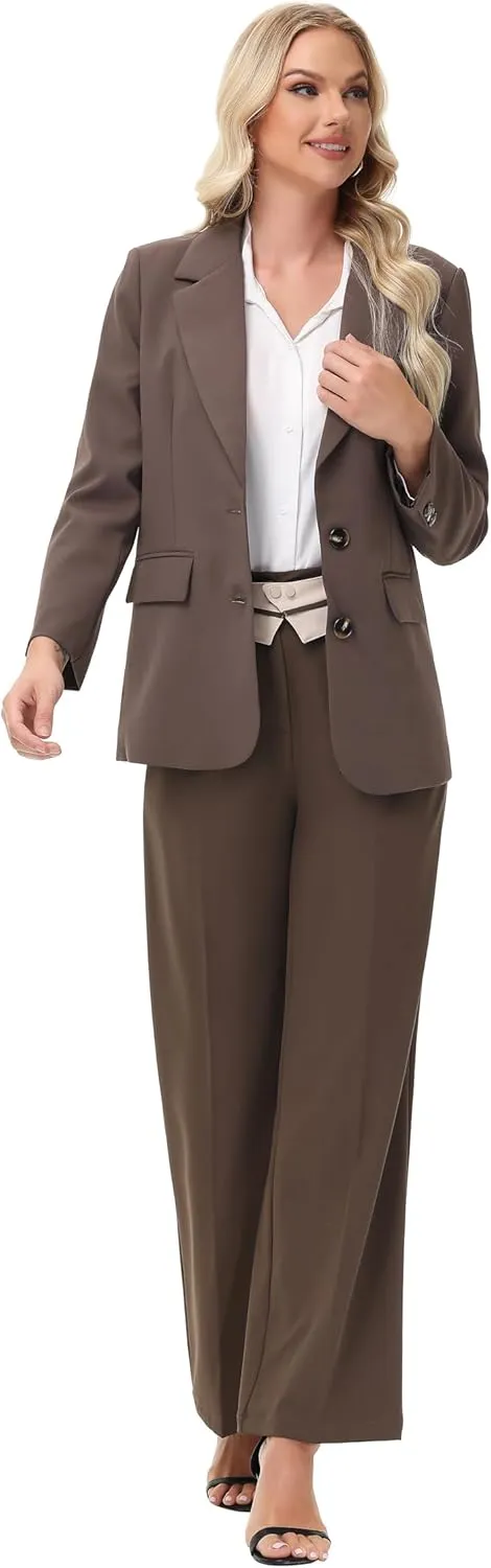 2025 Women Trendy Chic Breathable Casual Office Dress Pant with Removable Adjustable Waistband Belt