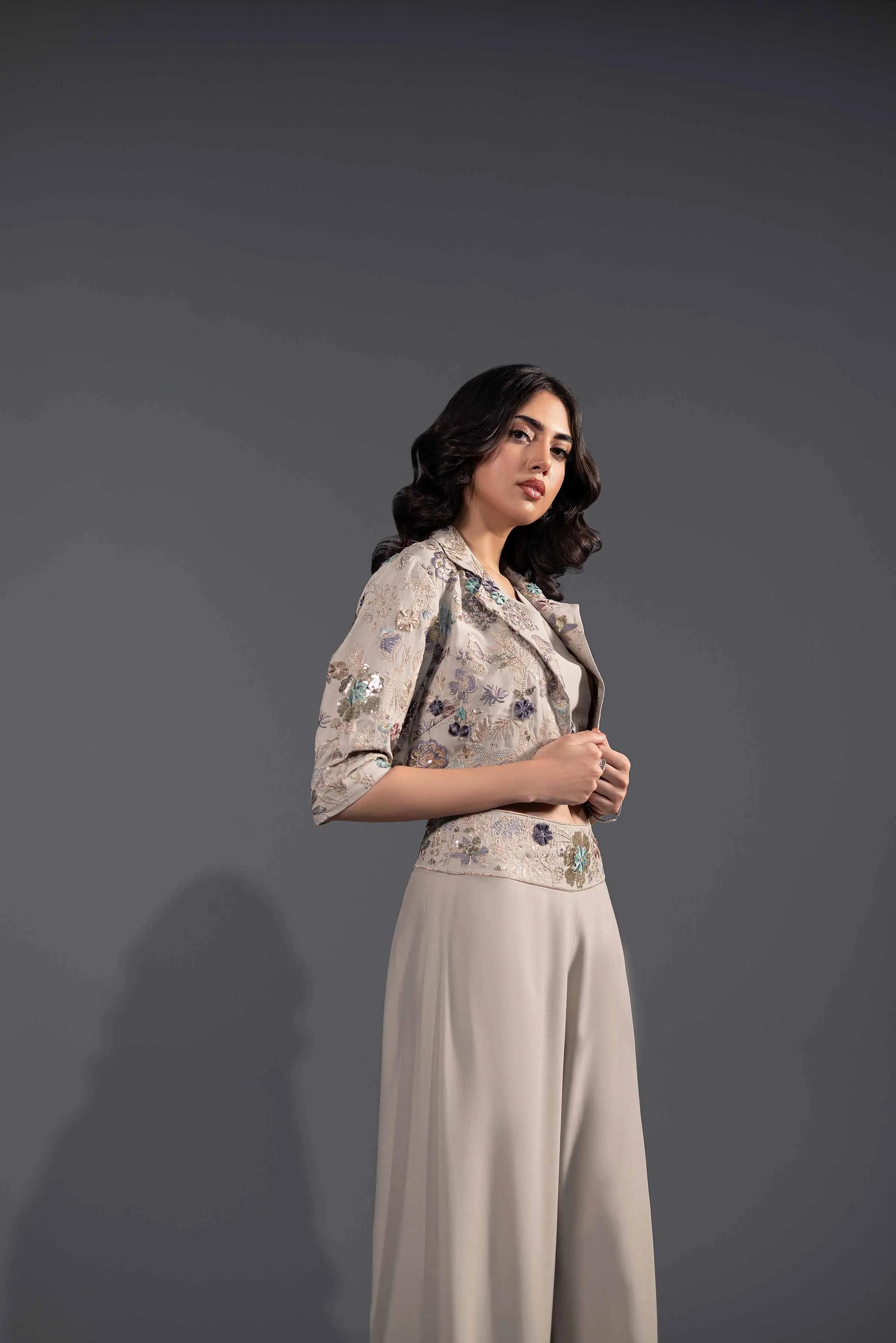 3 Piece - Embroidered Suit - KFW24-48