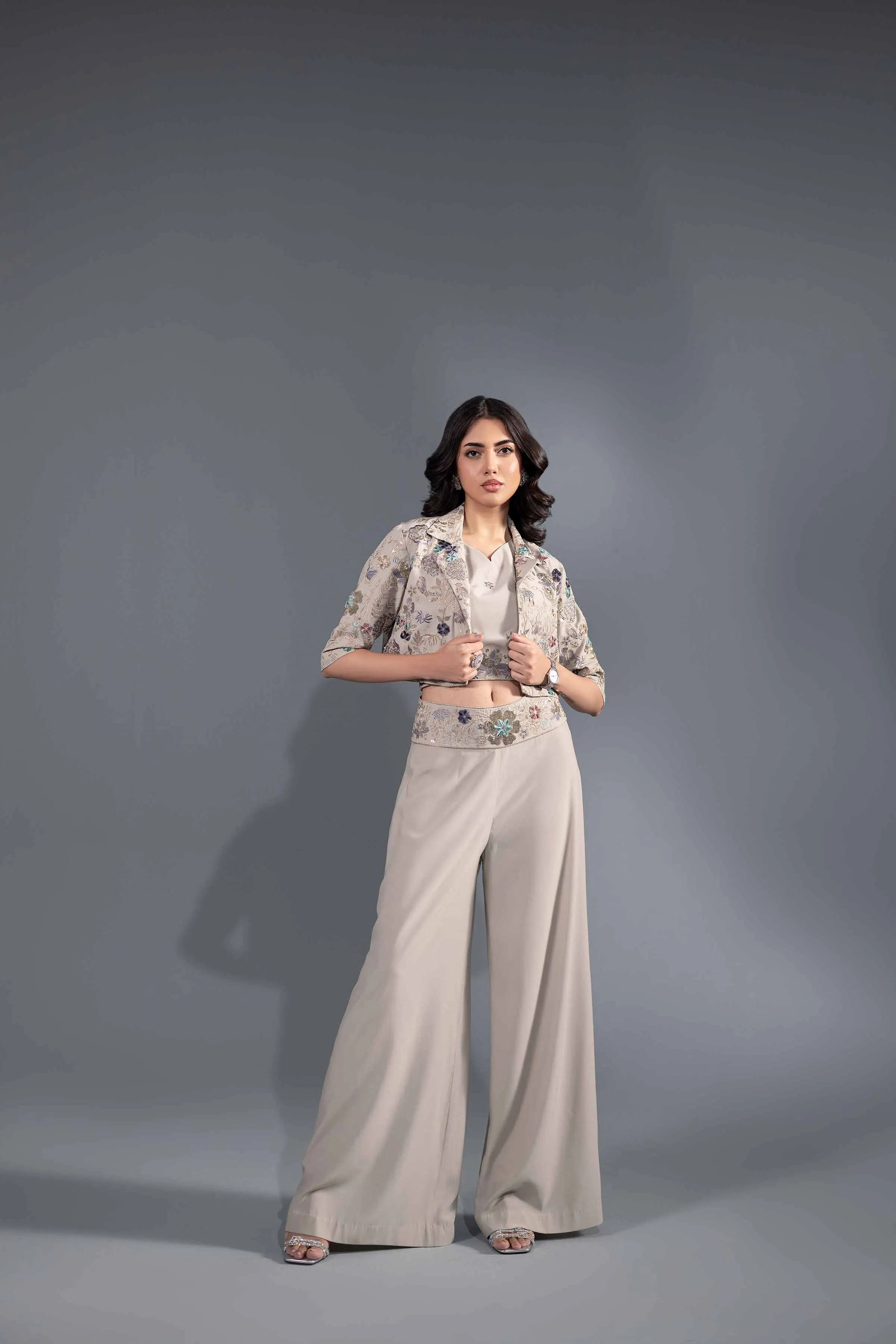 3 Piece - Embroidered Suit - KFW24-48