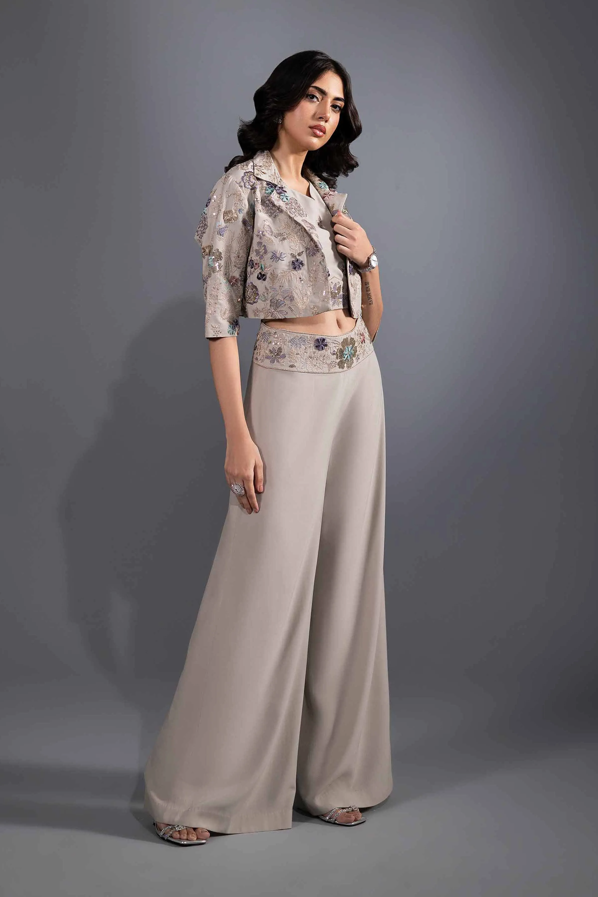 3 Piece - Embroidered Suit - KFW24-48