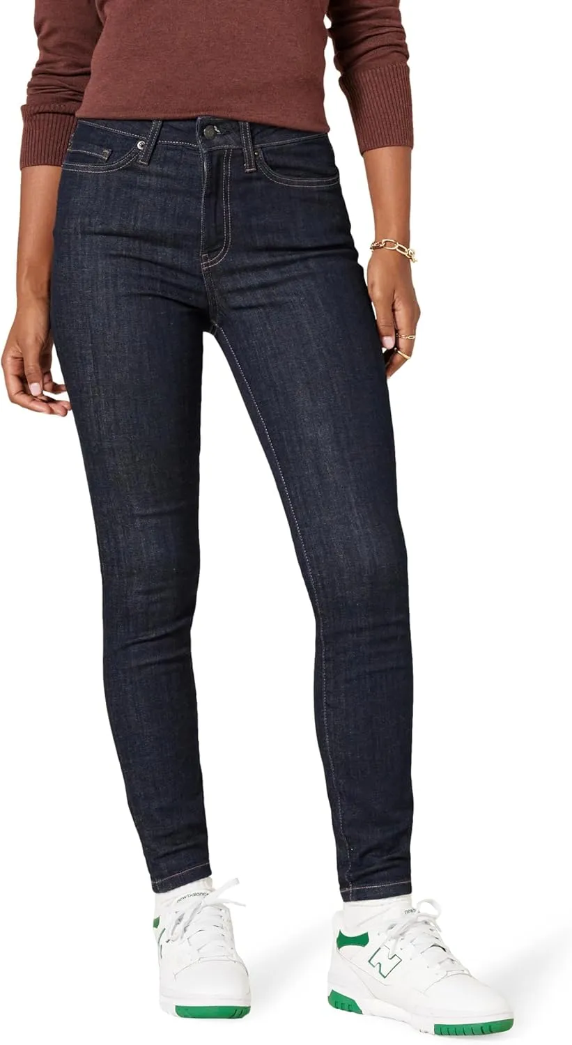 Amazon Essentials Skinny Jeans for Women, High Waist, Stretchy Denim