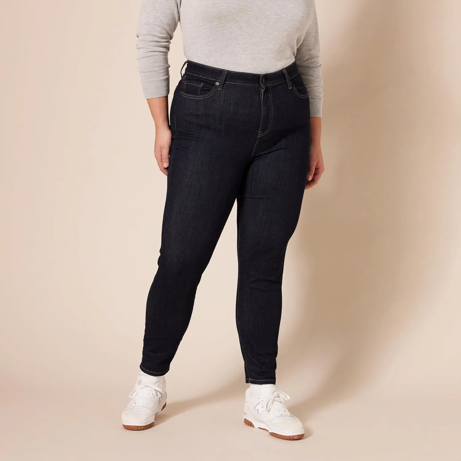 Amazon Essentials Skinny Jeans for Women, High Waist, Stretchy Denim