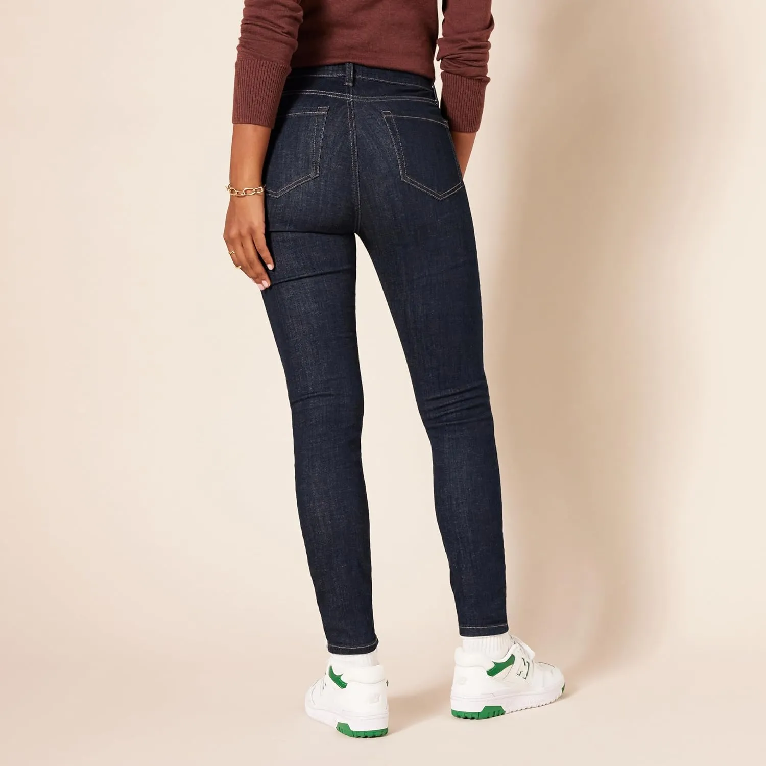 Amazon Essentials Skinny Jeans for Women, High Waist, Stretchy Denim