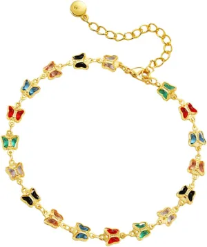Ankle Bracelets for Women Geometric Butterfly Foot Chain Anklet Jewelry Perfect Present