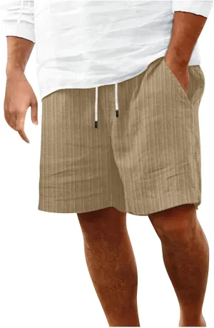 Athletic Shorts for Mens Large Size Drawstring Elastic Leisure Shorts Lightweight Straight Pocket Workout Shorts
