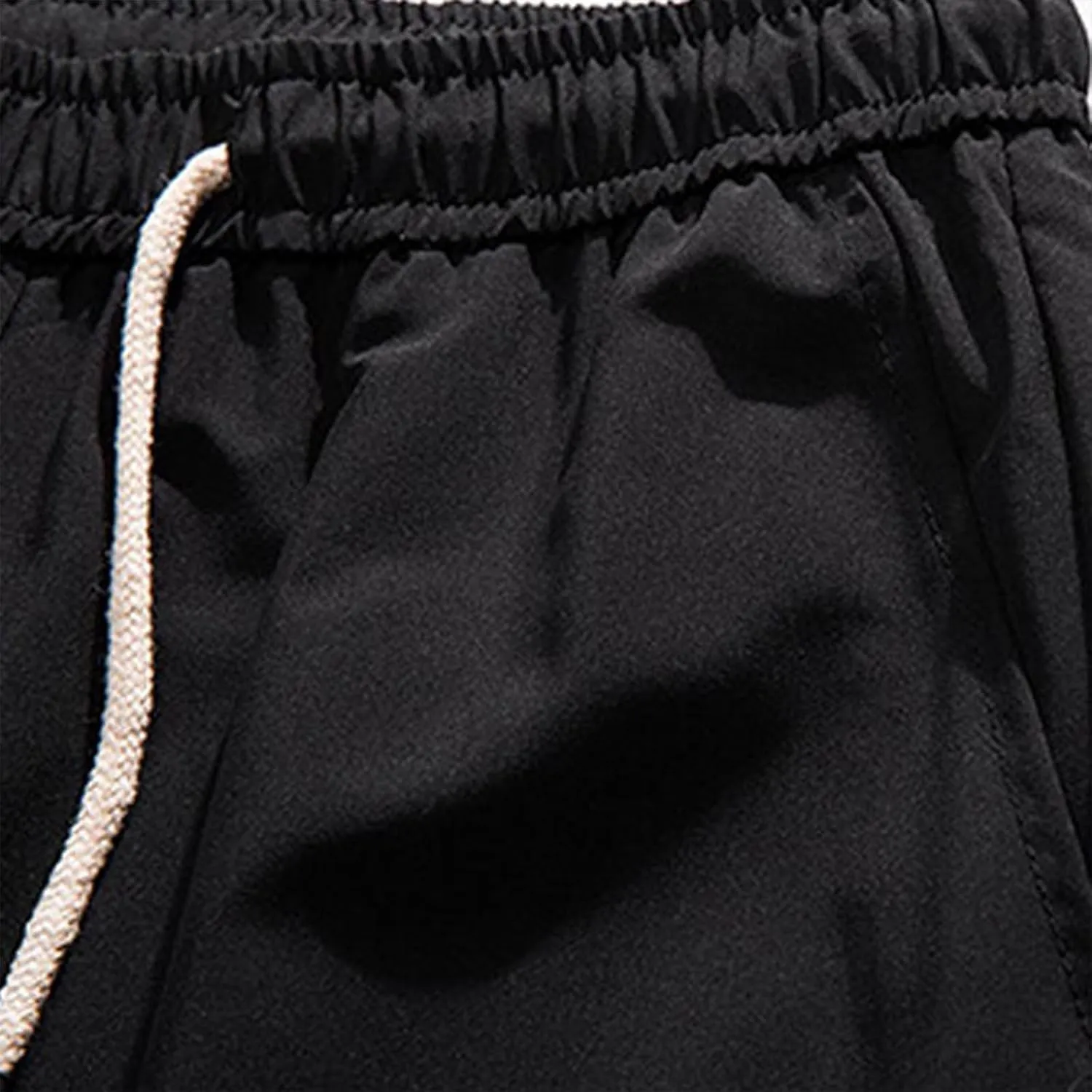 Aymnlox Mens Chino Pants Relaxed Fit with Multi Pockets Trousers Baggy Drawstring Elastic Waist Big and Tall Wide Leg Pants