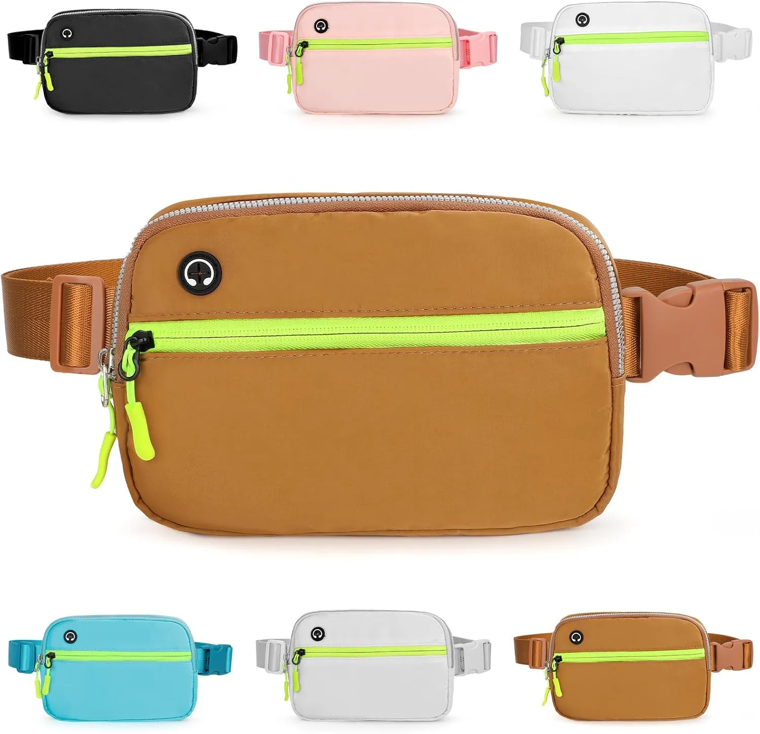 Belt Bag for Women Crossbody Fashion Waist Packs with Adjustable Strap, Waterproof Fanny Packs for Running Hiking Cycling Traveling