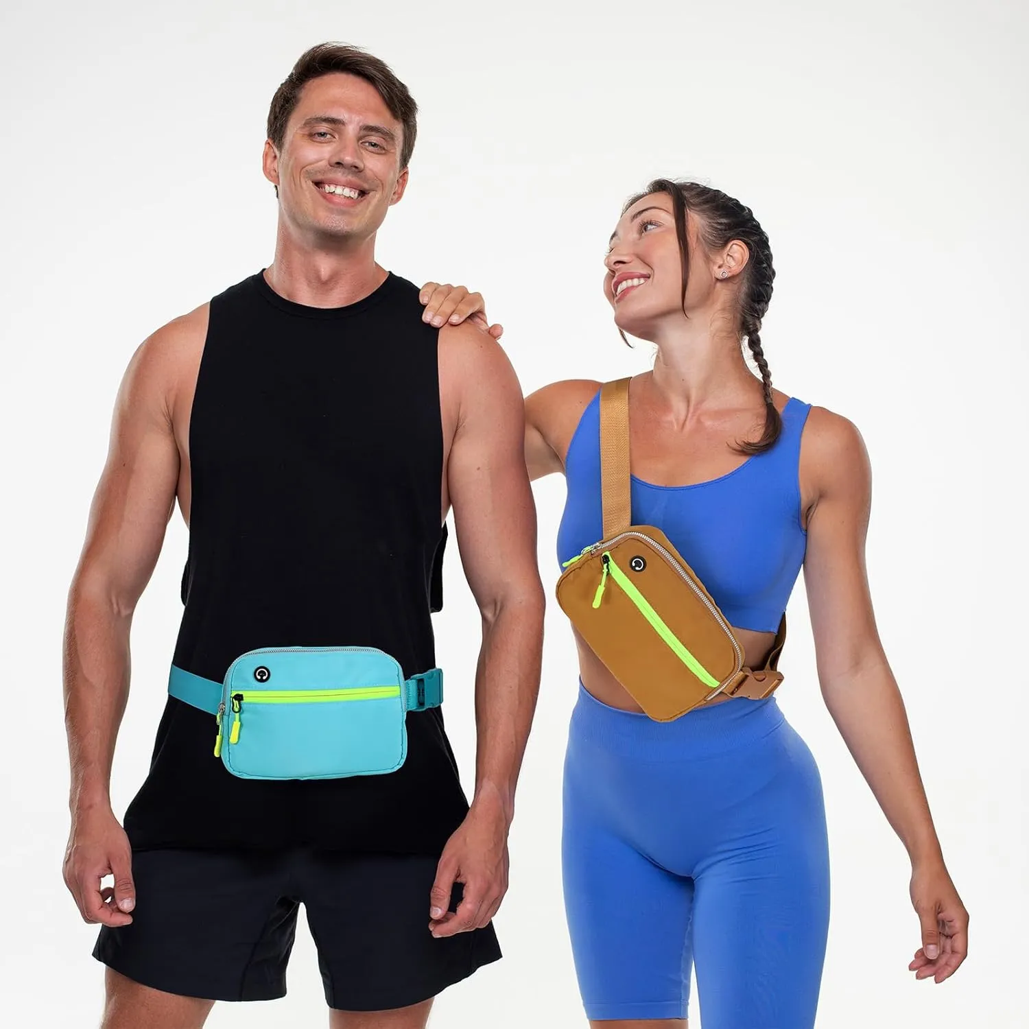 Belt Bag for Women Crossbody Fashion Waist Packs with Adjustable Strap, Waterproof Fanny Packs for Running Hiking Cycling Traveling