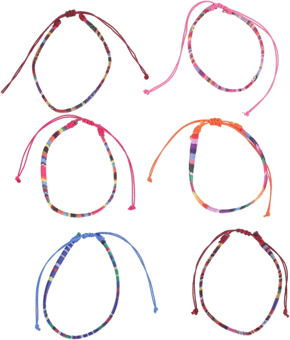 BESPORTBLE 6pcs Braided Anklets Summer Anklet Beach Friendship Woven Bracelet Fashion for Women