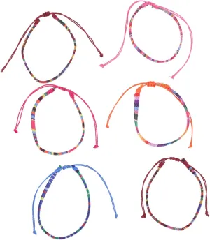 BESPORTBLE Braided Anklet Set 6pcs Summer Friendship Anklets for Women Comfortable Woven Bracelet