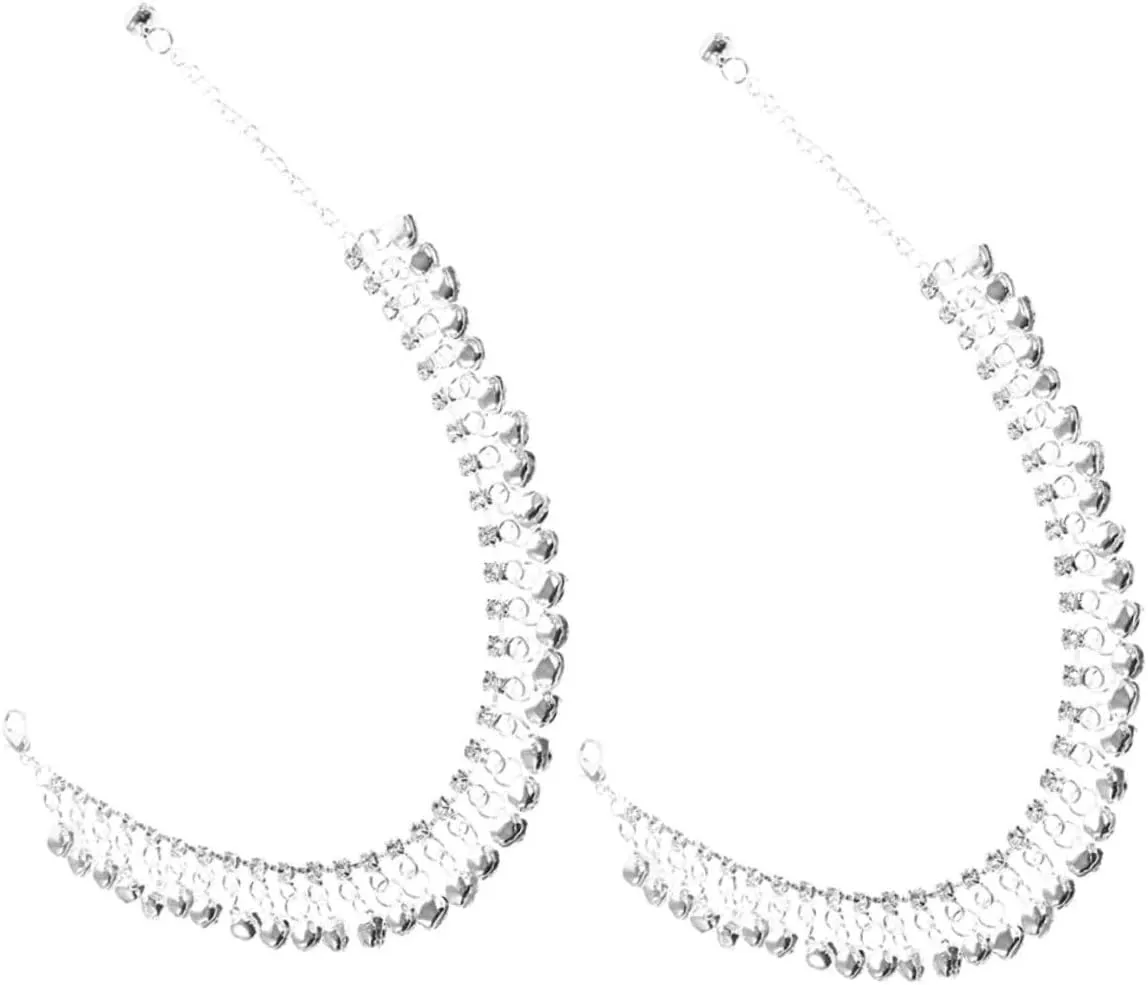 BESTYASH Foot Jewelry for Women Retro Bell Tassel Anklet Beach Anklet with Chain for Women