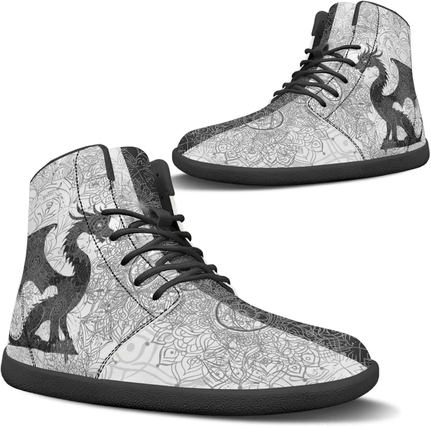 Binienty Barefoot Minimalist Shoes Mens Womens Wide Toe Cross Trainer Zero Drop Lace Up Sneakers