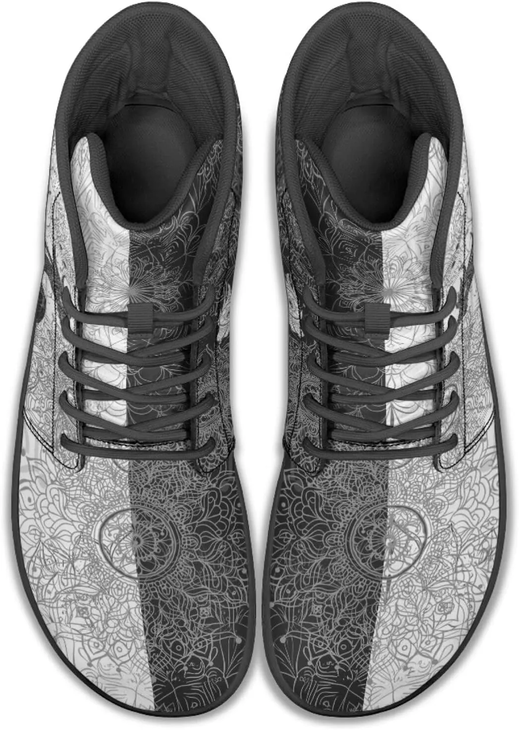 Binienty Barefoot Minimalist Shoes Mens Womens Wide Toe Cross Trainer Zero Drop Lace Up Sneakers