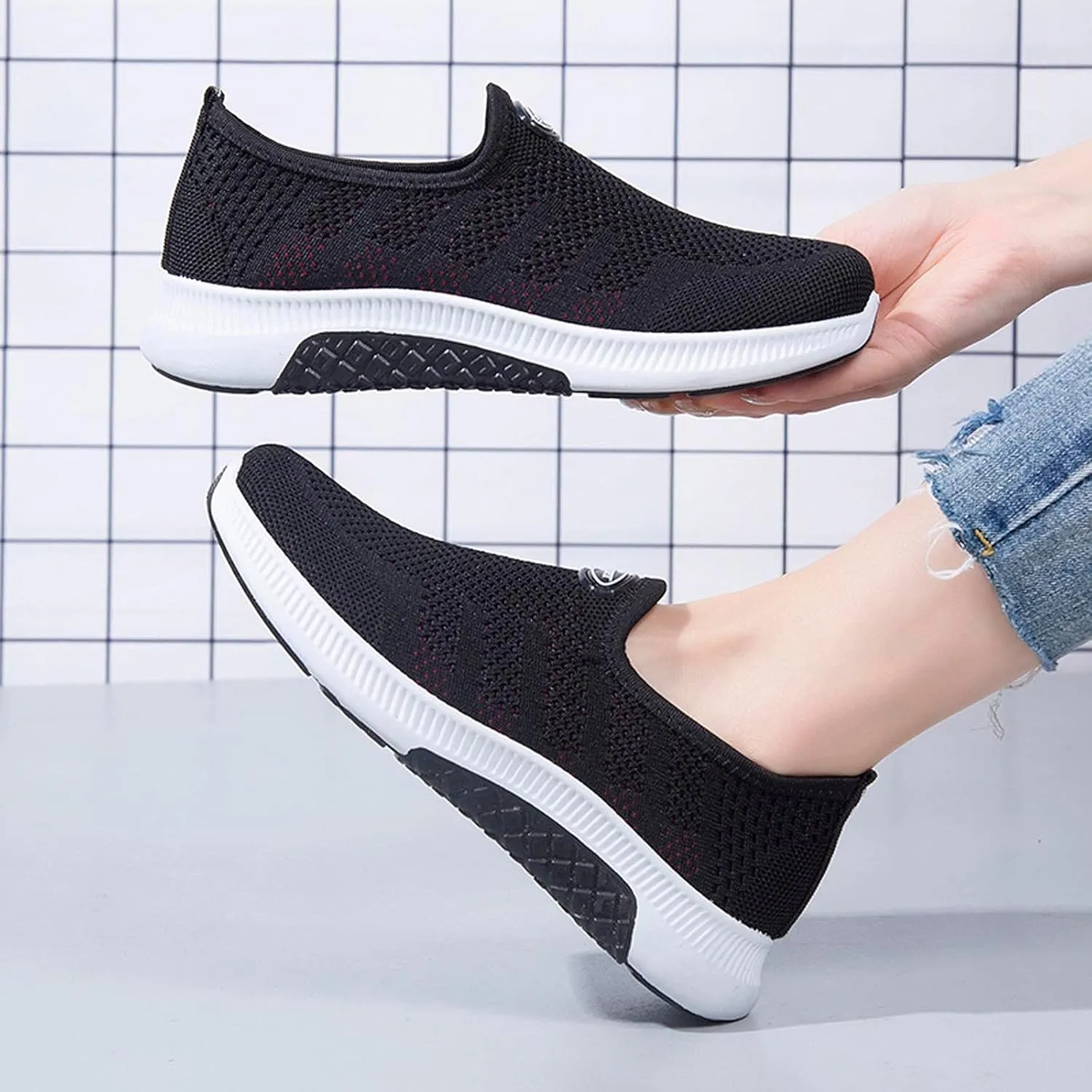 Black Slip Ons Women Sneakers Tenis OrtopDicos De Mujer Womens Shoes Casual Fall Arch Support Womens Trail Running Shoes Arch Support Women's Black Slip On Tennis Shoes