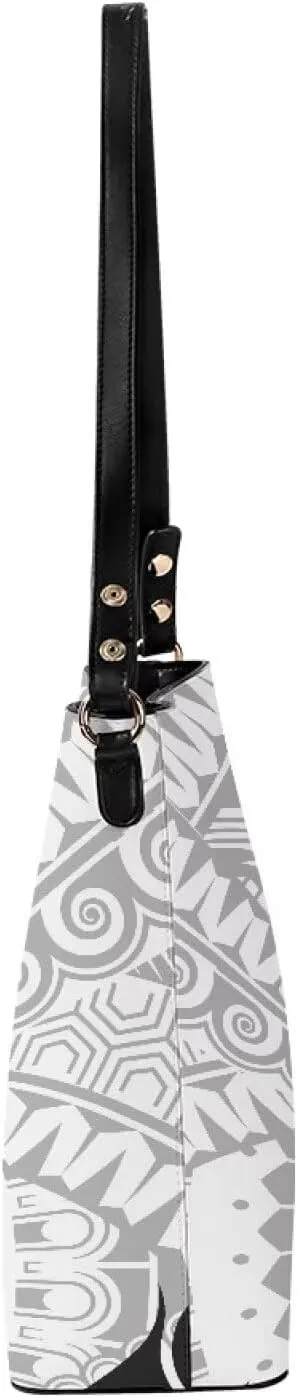 Bucket Bag Crossbody Bag Summer Purse Shoulder Bags Crossbody Purses PU Leather Tote Bag with 2 Detachable Straps