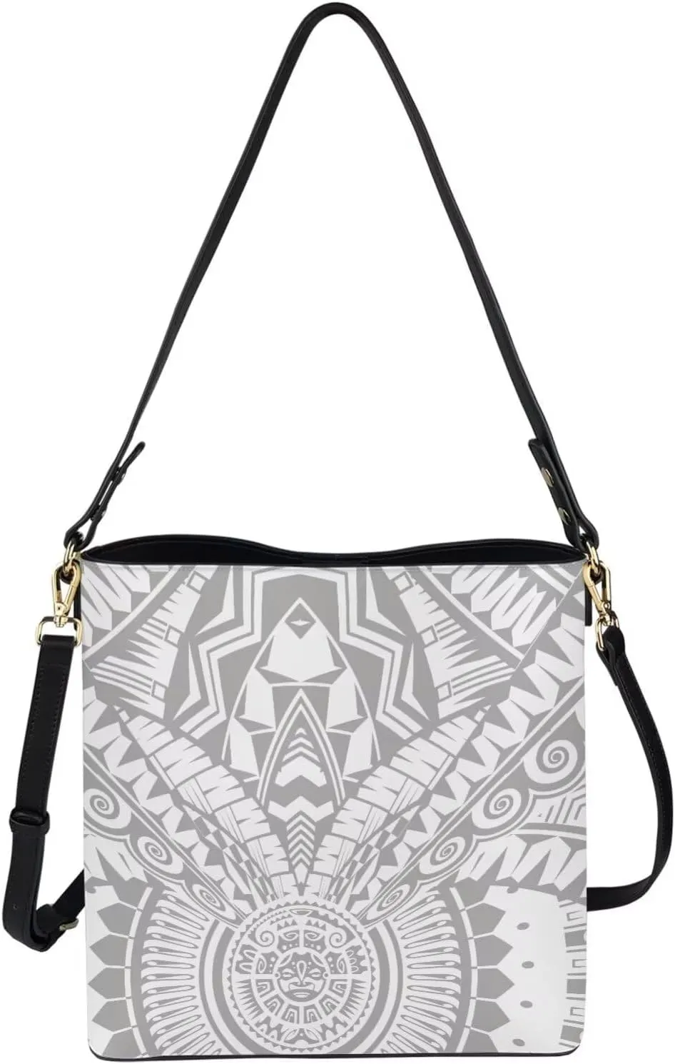 Bucket Bag Crossbody Bag Summer Purse Shoulder Bags Crossbody Purses PU Leather Tote Bag with 2 Detachable Straps