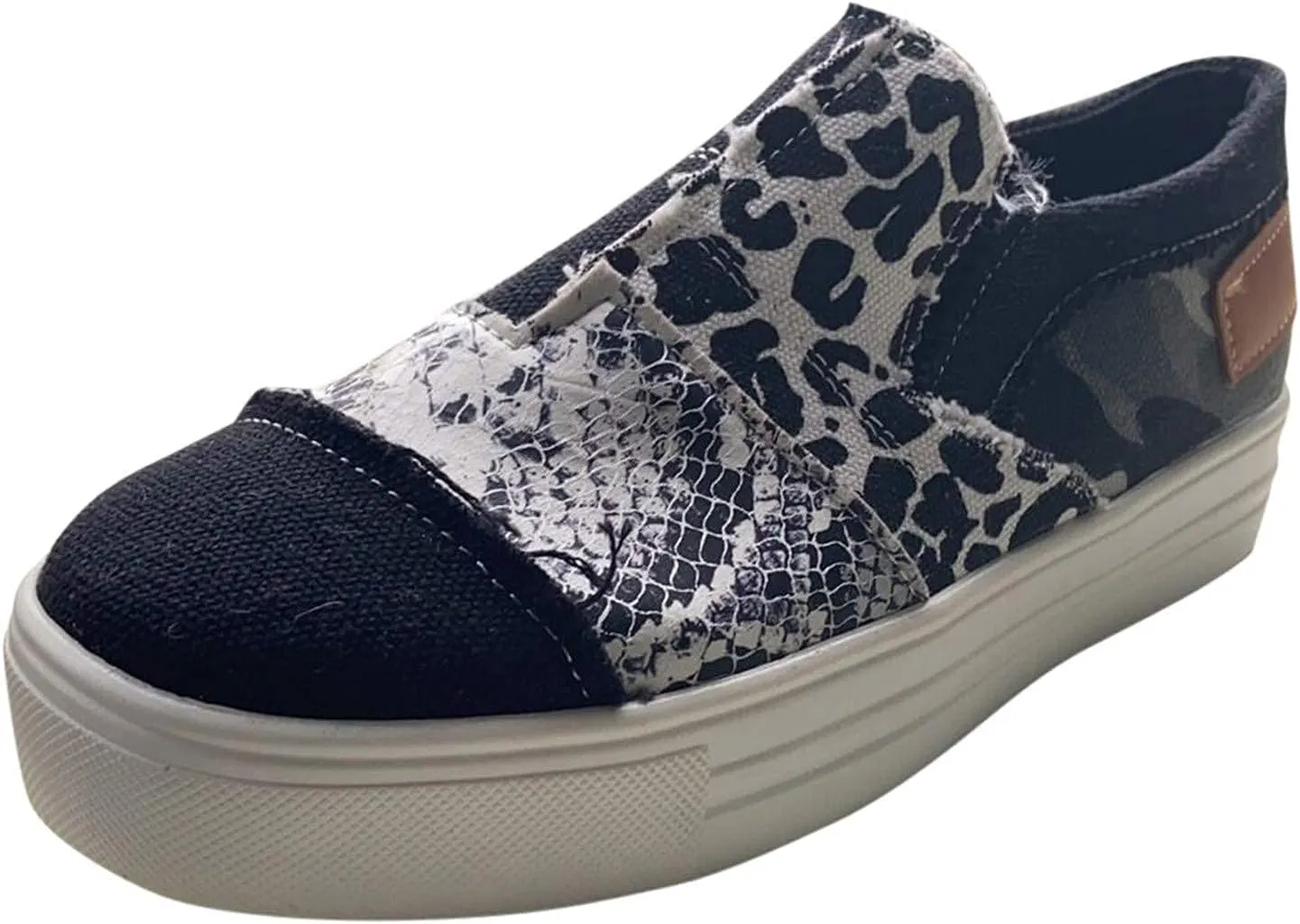 Canvas Shoes for Women Slip Ons Comfortable Low Top Sneakers Casual Lightweight Flats Classic Casual Walking Shoes Slip On Indoor Outdoor