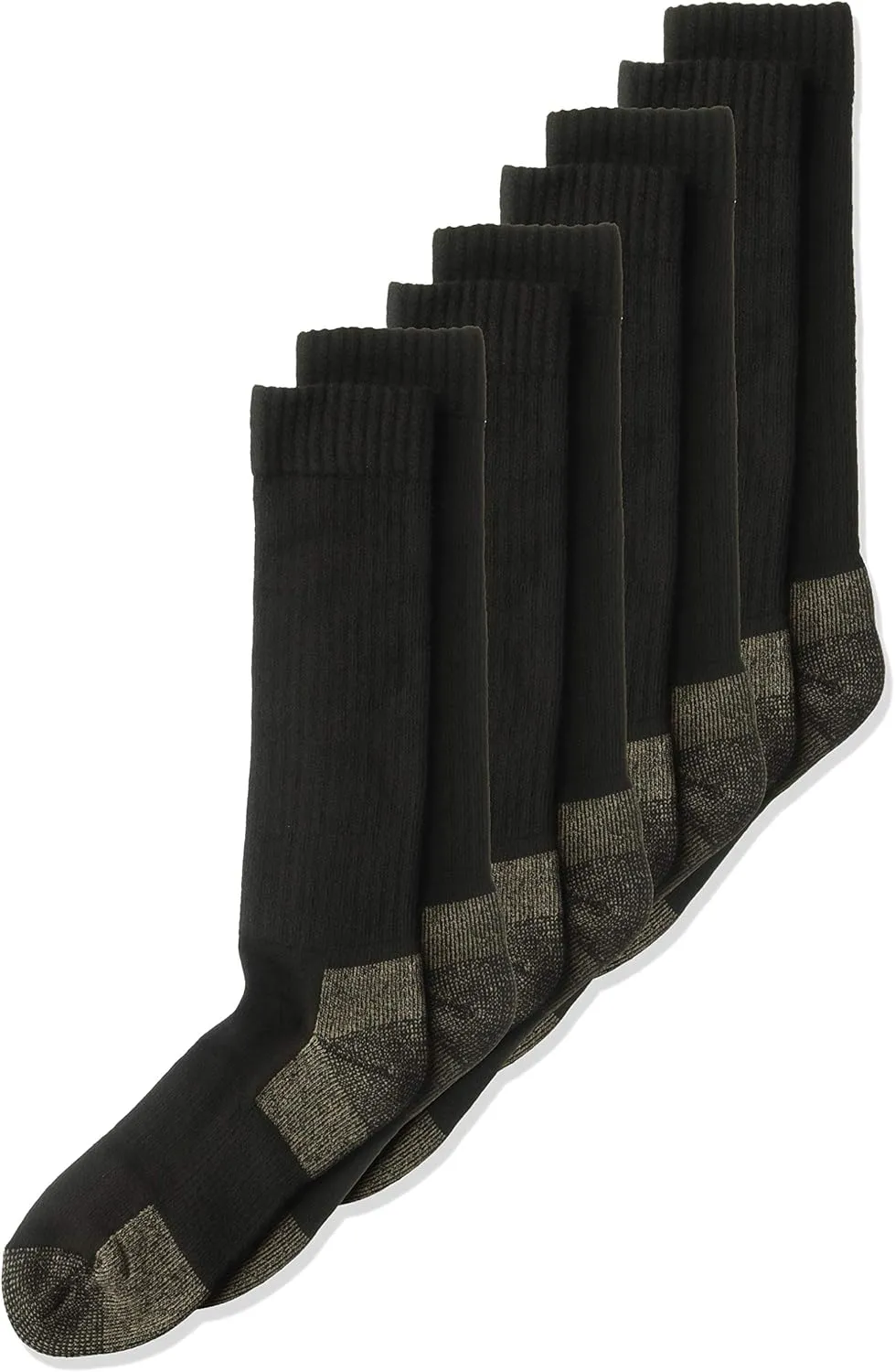 Carolina Ultimate Men's Steel Toe Boot Cushion Over The Calf Socks 4 Pair Pack