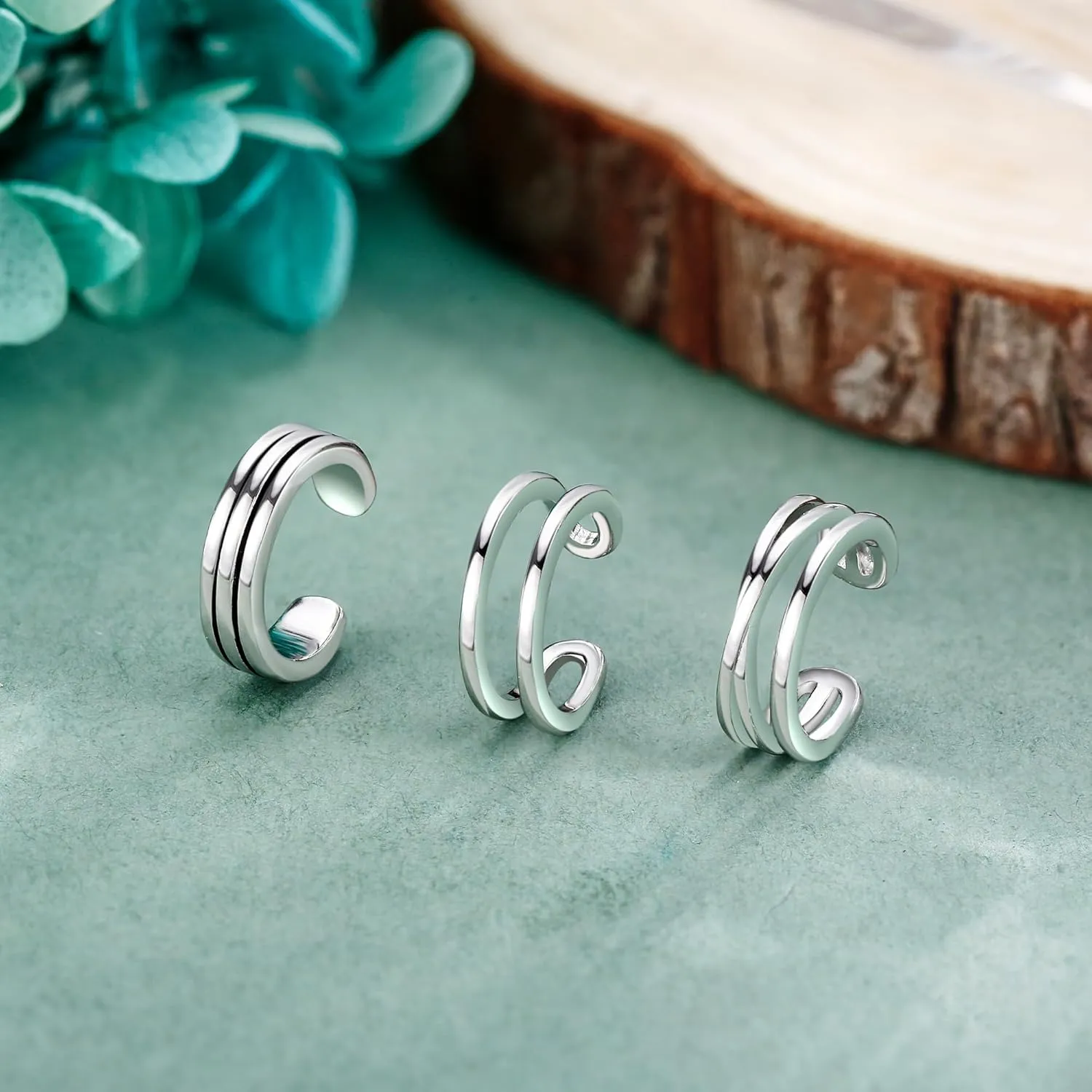 Celtic Knot/Celtic Knot/Bat/Filigree Viking Earrings 925 Sterling Silver Non Piercing Ear Cuff Earrings Cool Earring Cuff for Women Men