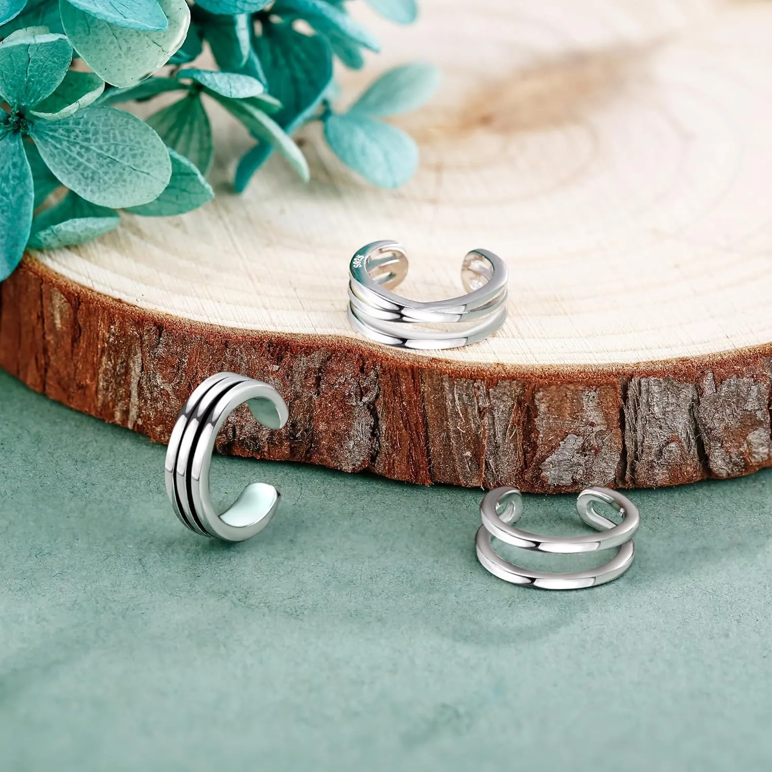 Celtic Knot/Celtic Knot/Bat/Filigree Viking Earrings 925 Sterling Silver Non Piercing Ear Cuff Earrings Cool Earring Cuff for Women Men