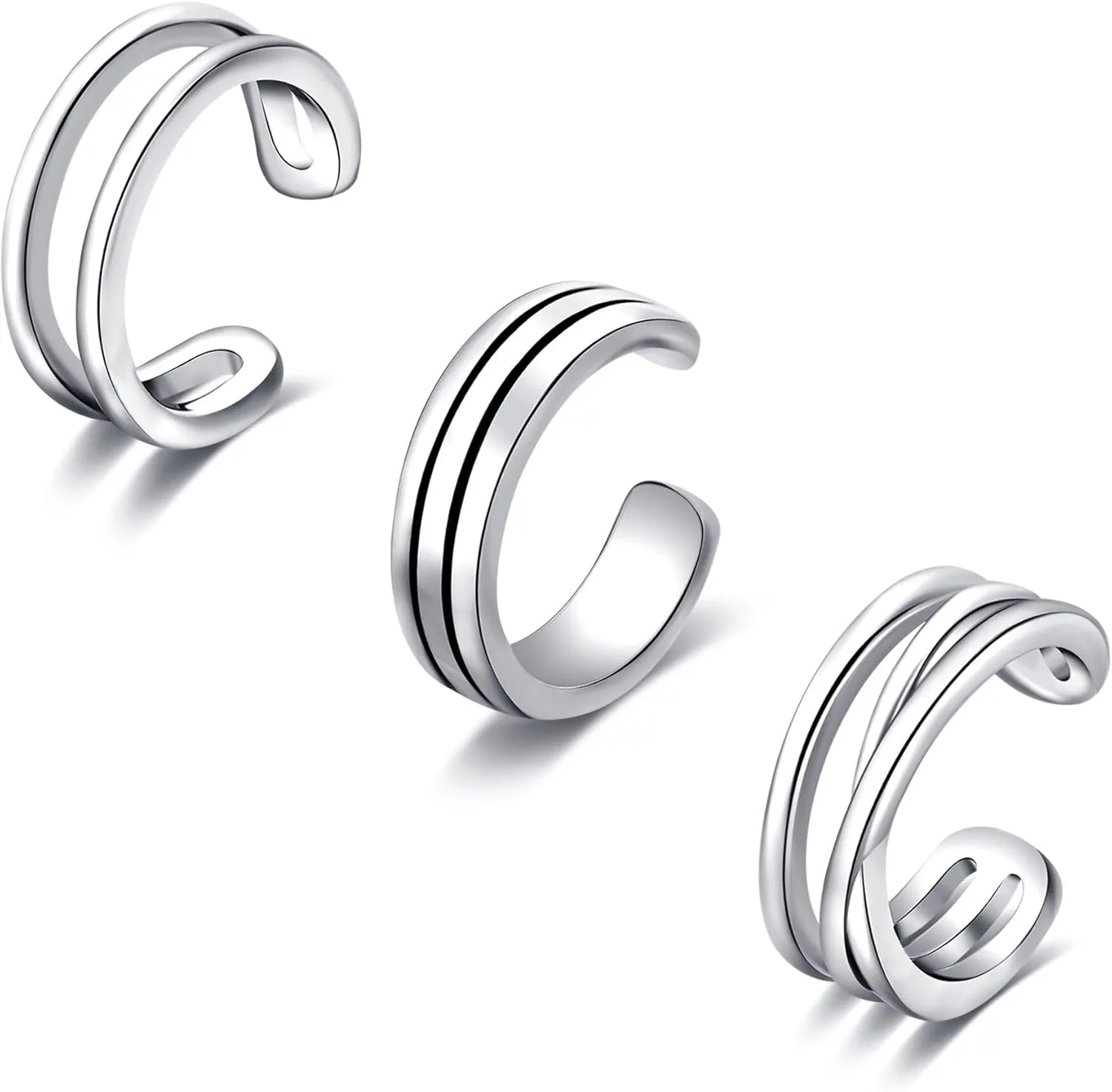 Celtic Knot/Celtic Knot/Bat/Filigree Viking Earrings 925 Sterling Silver Non Piercing Ear Cuff Earrings Cool Earring Cuff for Women Men
