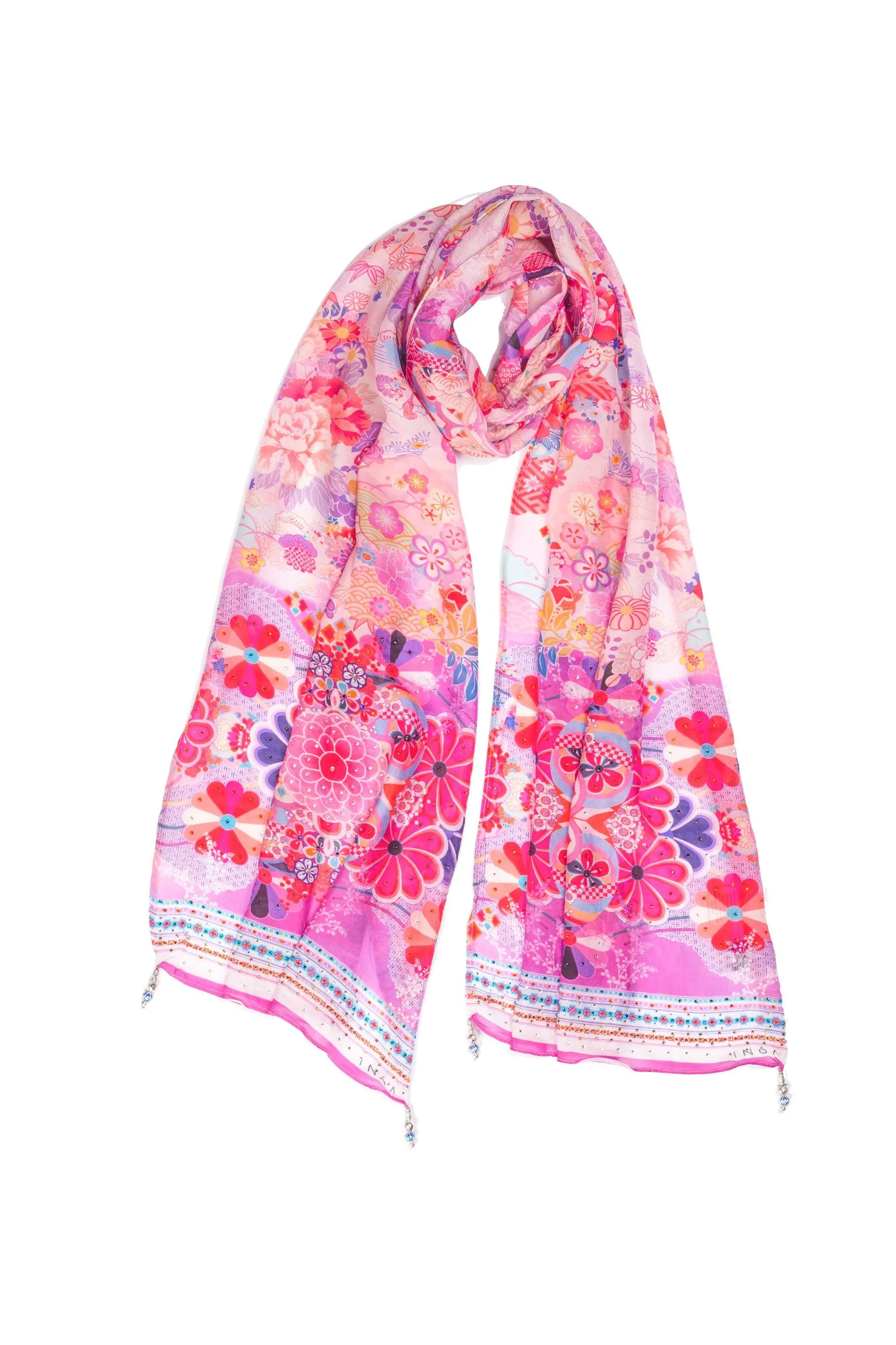 CHERRY BLOSSOM - SILK SCARF