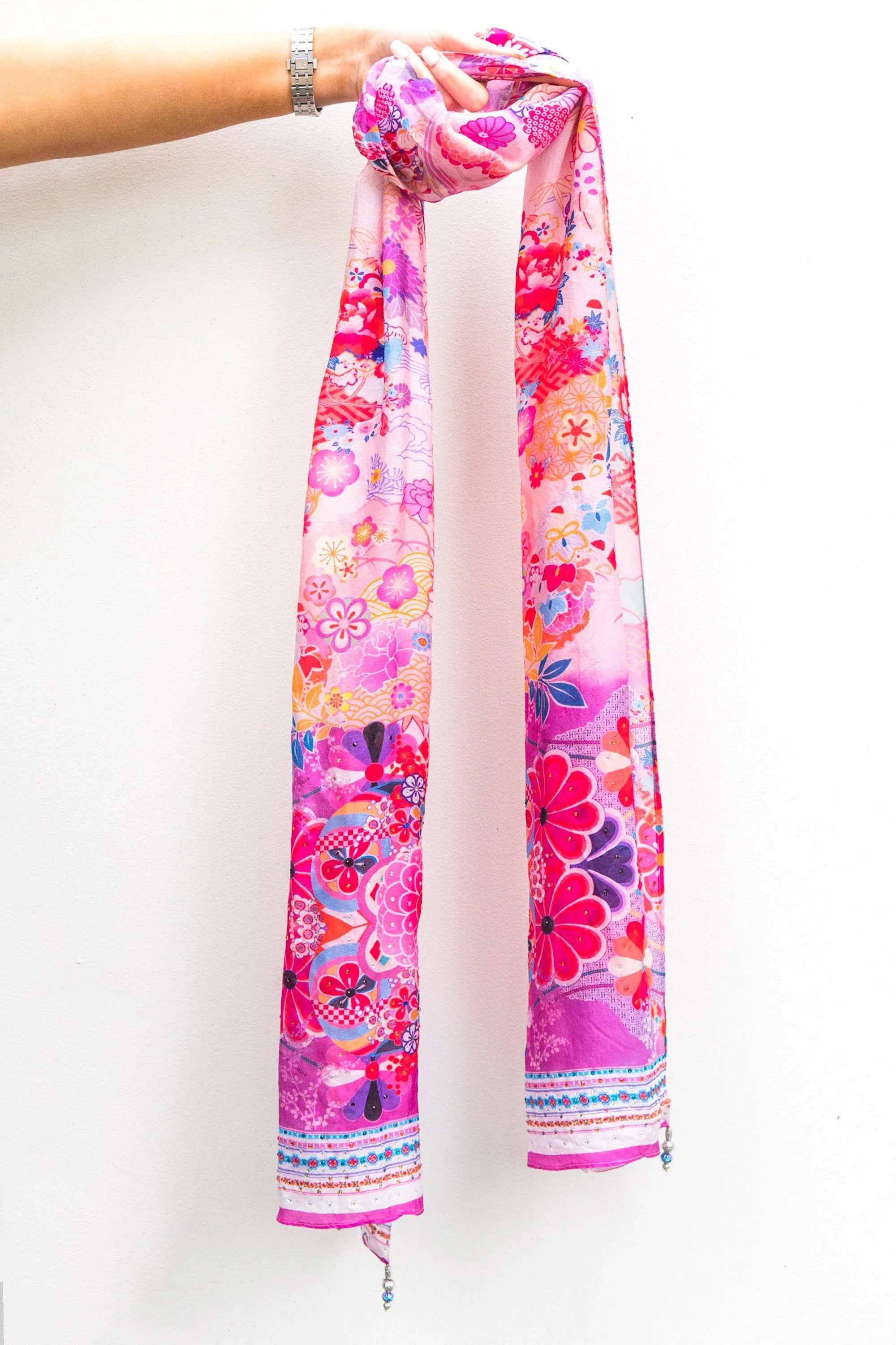 CHERRY BLOSSOM - SILK SCARF