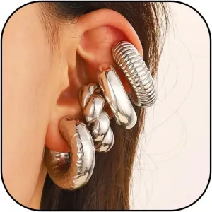 Chunky Ear Cuffs Non Piercing Round Huggie Ear Cuff Earrings for Women Trendy 14K Gold Clip on Cartilage Earrings Jewelry Gifts