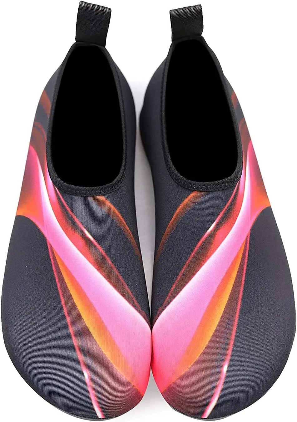 Couples Summer Outdoor Water Aqua Socks Beach Swim Surf Yoga Exercise Shoes Sneaker Wedges Shoes for Women (Red, 9.5-10)