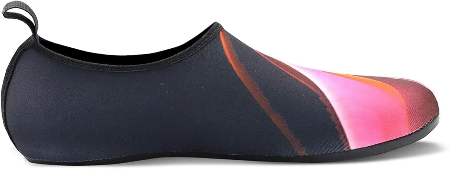 Couples Summer Outdoor Water Aqua Socks Beach Swim Surf Yoga Exercise Shoes Sneaker Wedges Shoes for Women (Red, 9.5-10)