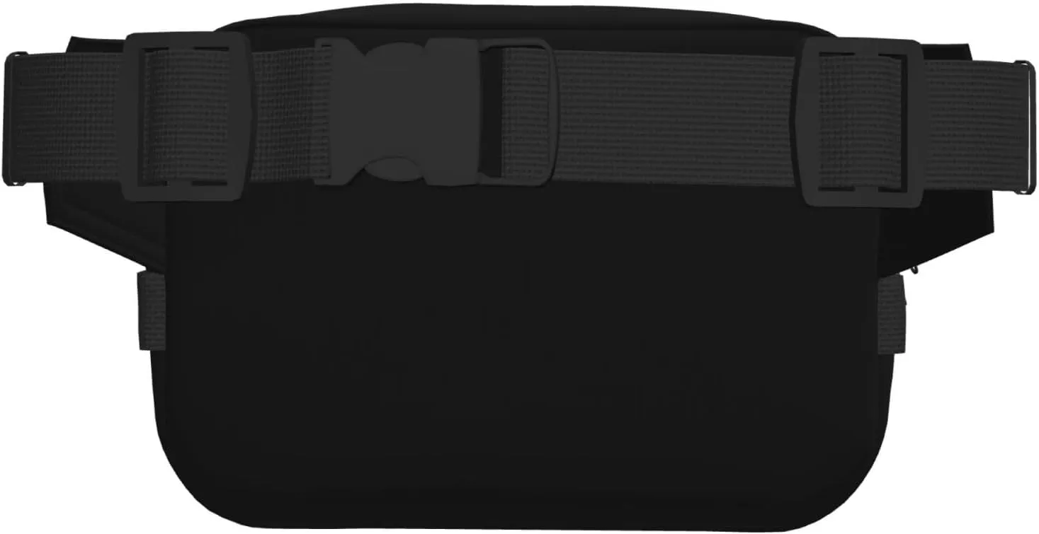 Custom Fanny Pack for Men Women, Personalized Waist Bags, Add Your Logo Text Photo, Customized Adjustable Sports Belt Bag Gifts for Workout Running Cycling Hiking Travel, Black