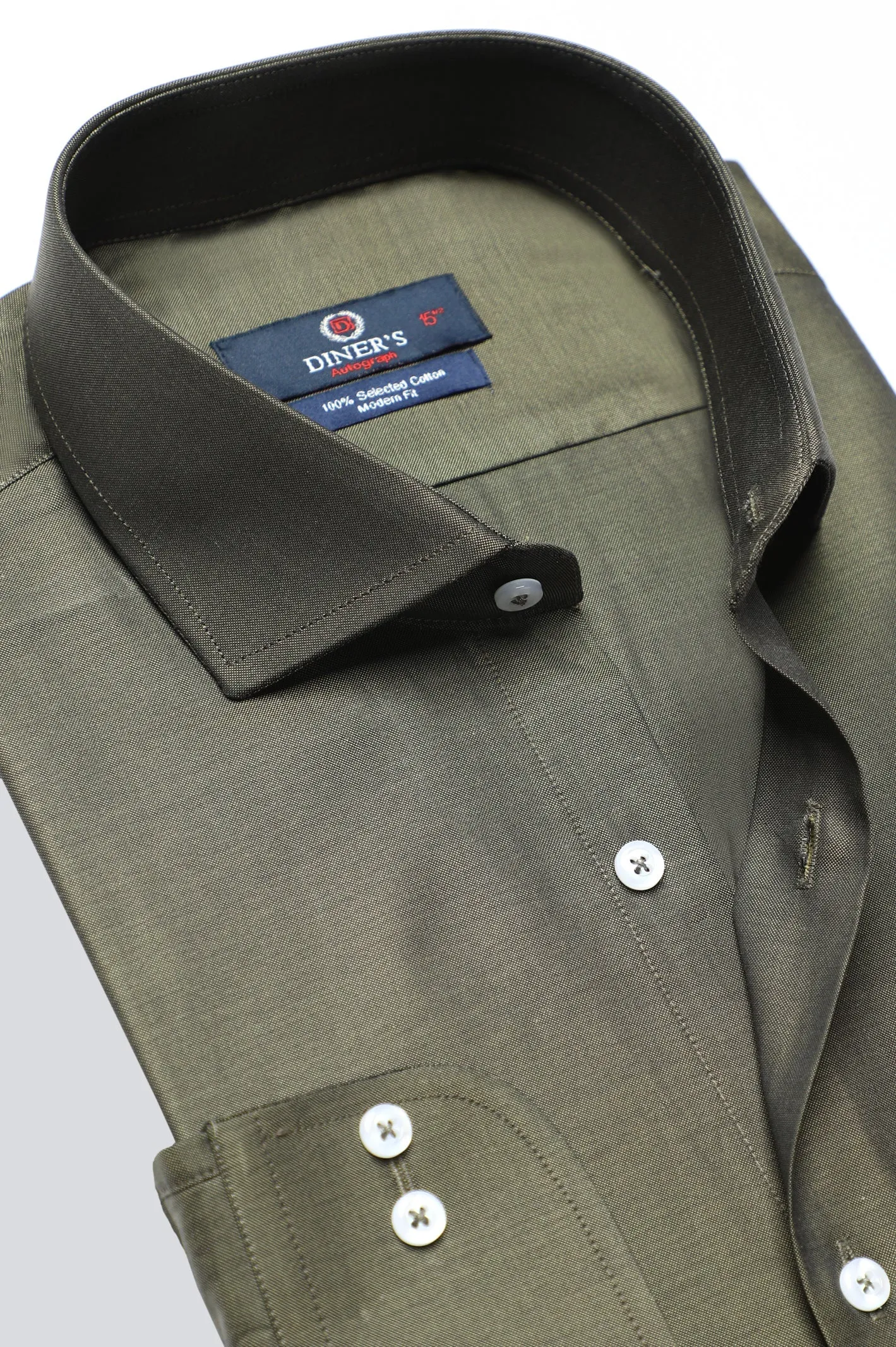Dark Green Oxford Formal Autograph Shirt