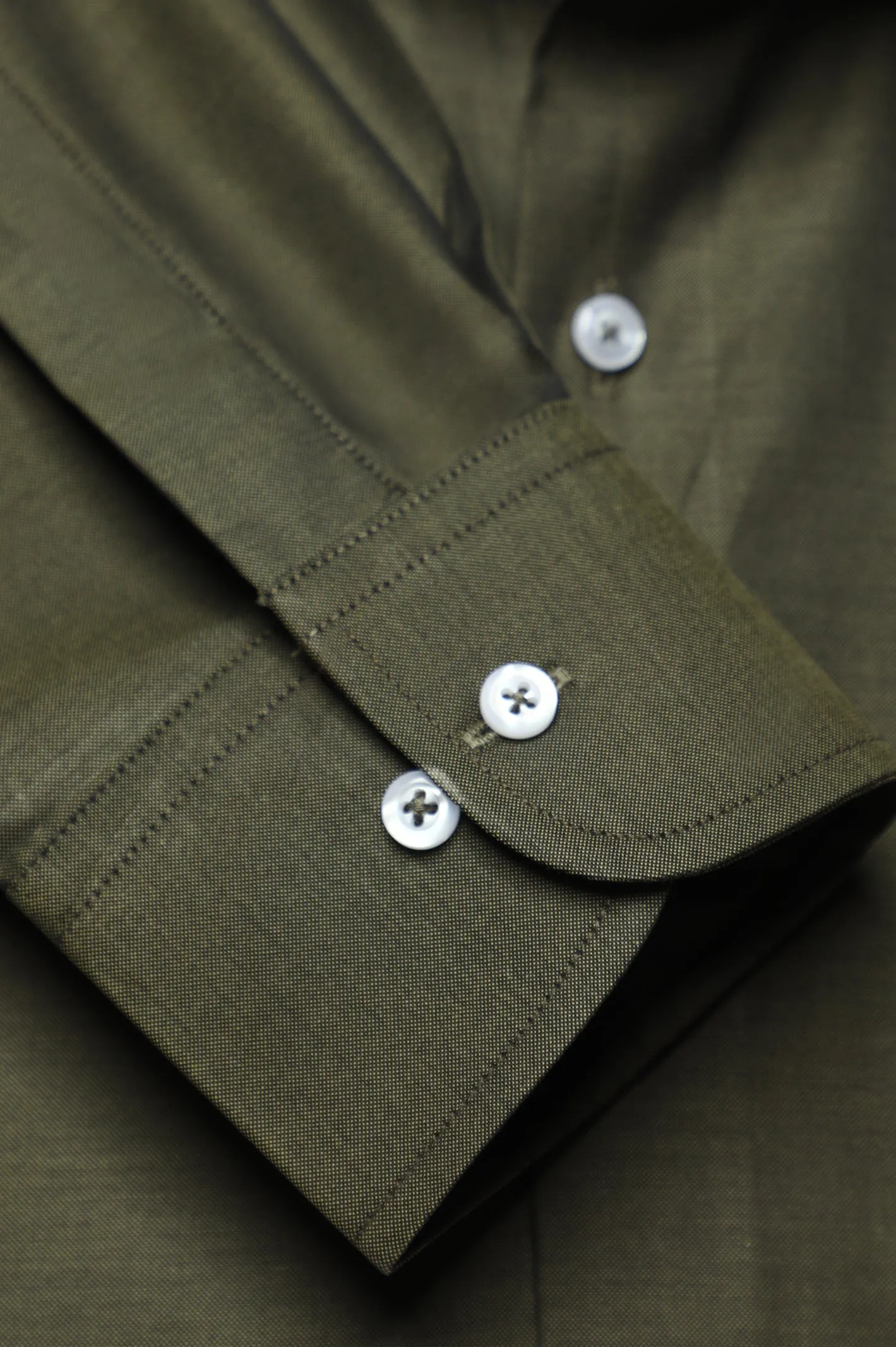 Dark Green Oxford Formal Autograph Shirt