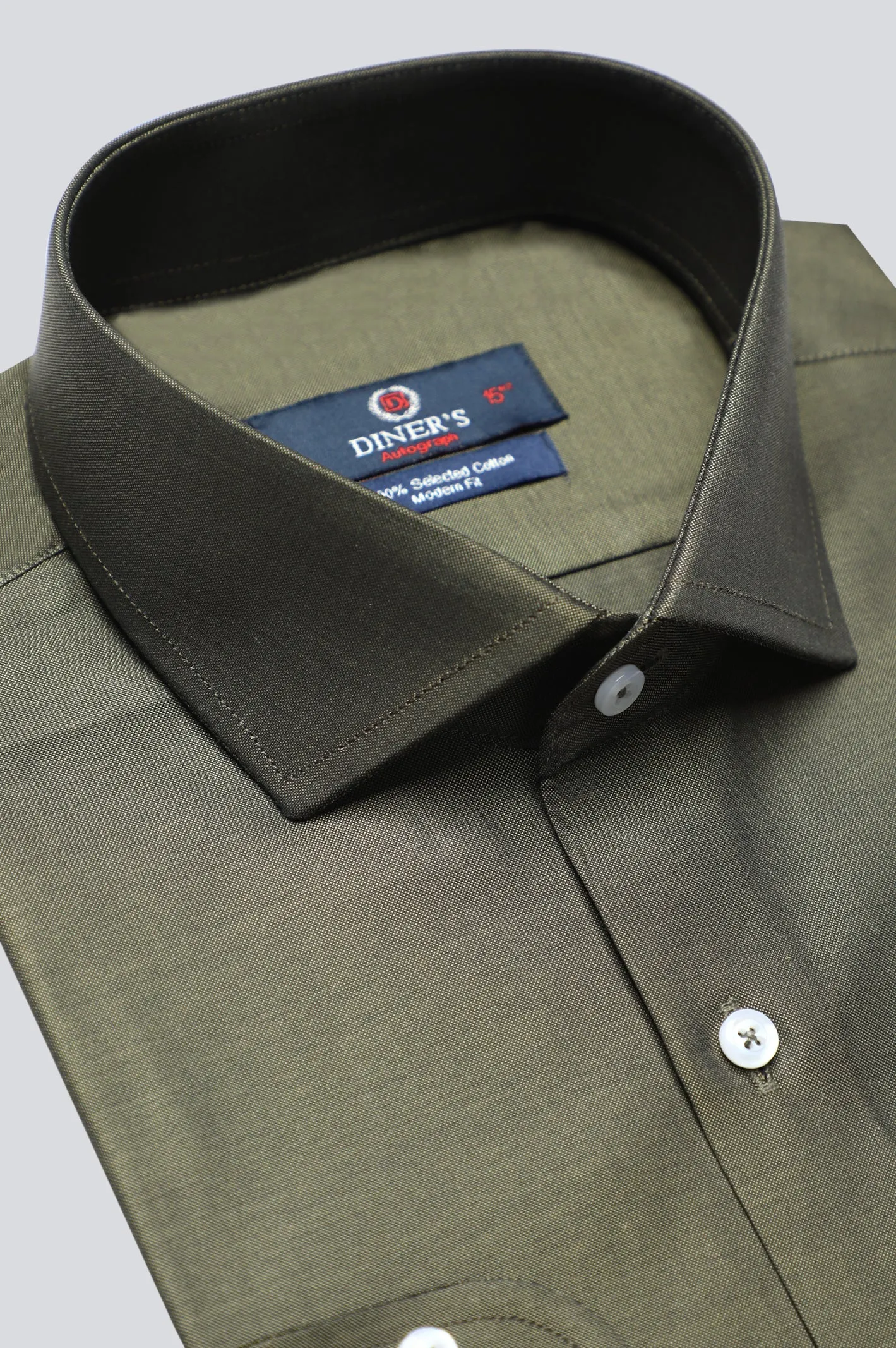 Dark Green Oxford Formal Autograph Shirt
