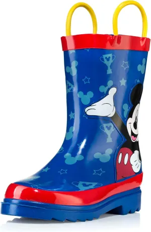 Disney Mickey Mouse Blue and Red Rain Boots - Size 9 Toddler