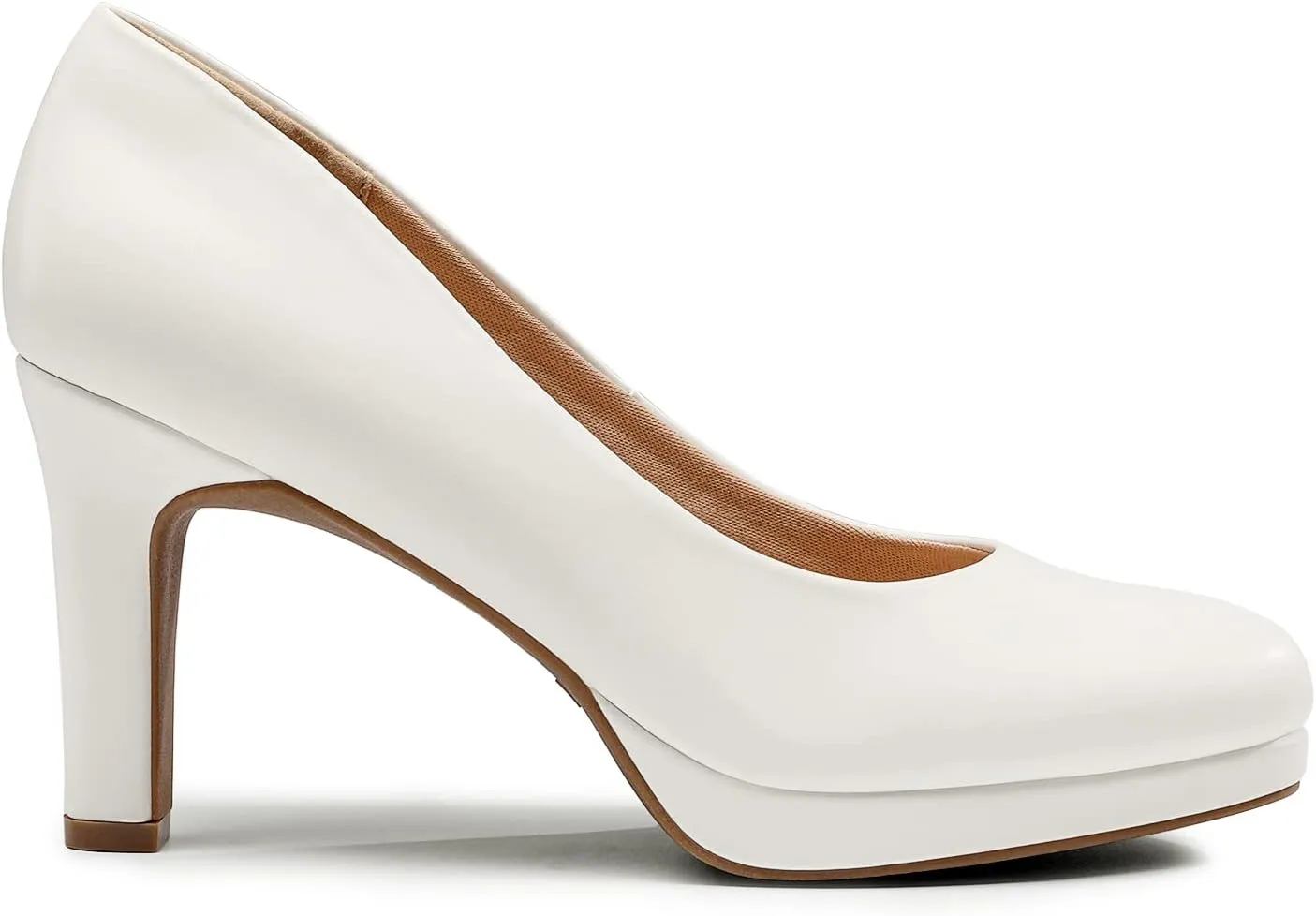 DREAM PAIRS Women's Pumps Close Toe Low Heels Platform Heels Comfortable Office Work Dress Shoes for Women