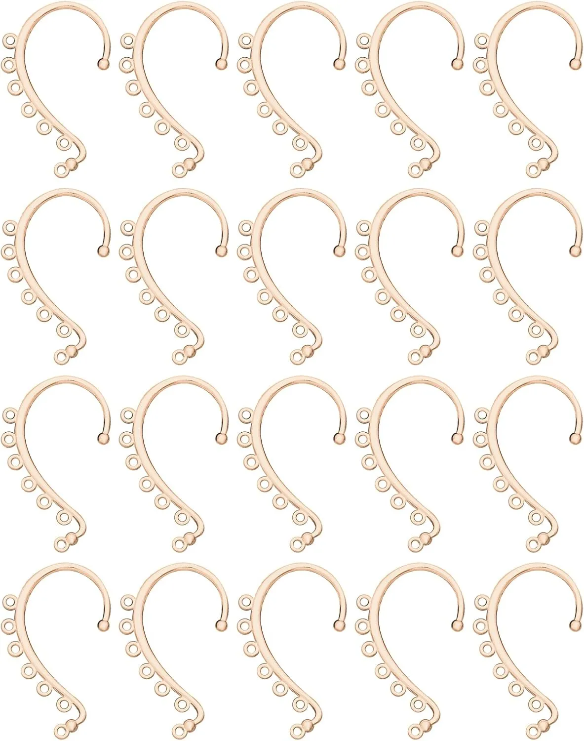 Ear Cuffs Earring Findings Non Pierced Brass Wraps Around Ear Wraps Jewelry Components for Jewelry Making Non-Piercing