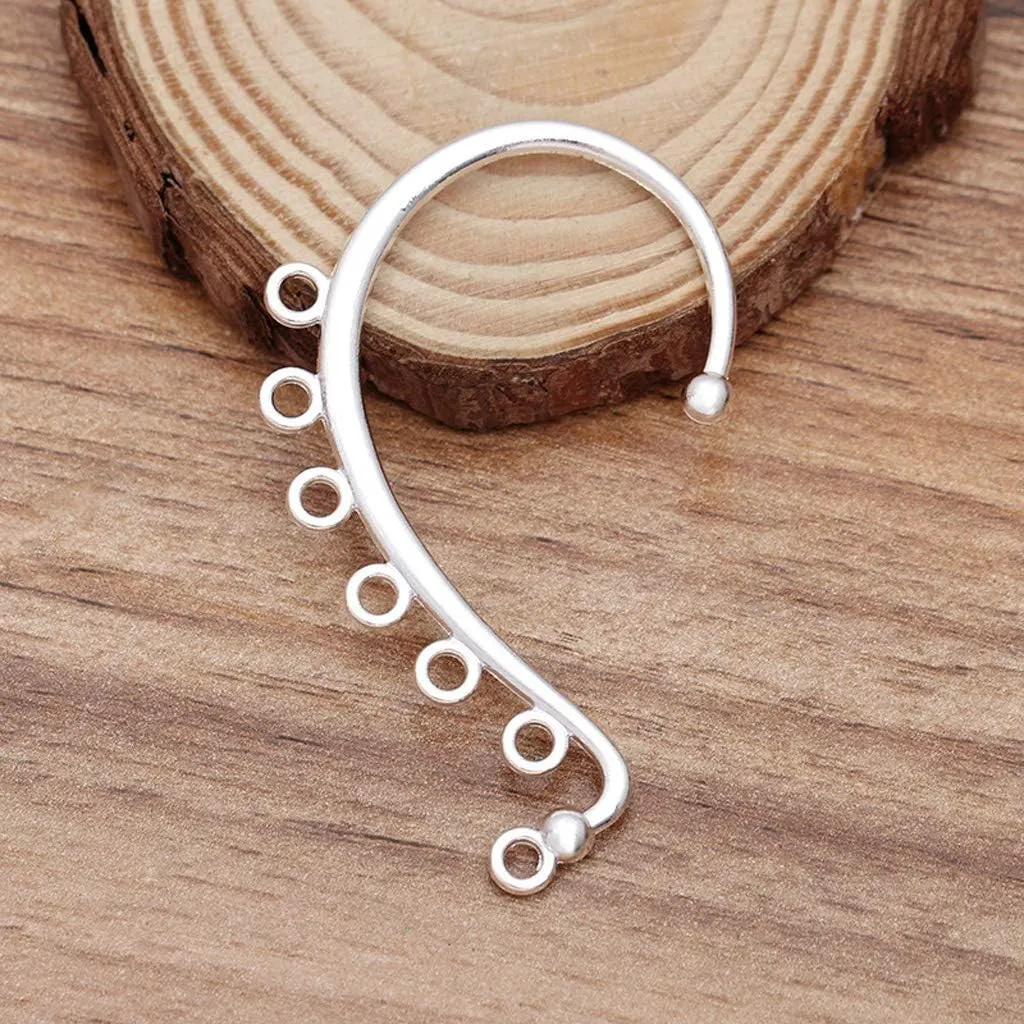 Ear Cuffs Earring Findings Non Pierced Brass Wraps Around Ear Wraps Jewelry Components for Jewelry Making Non-Piercing