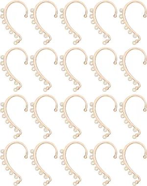 Ear Cuffs Earring Findings Non Pierced Brass Wraps Around Ear Wraps Jewelry Components for Jewelry Making Non-Piercing