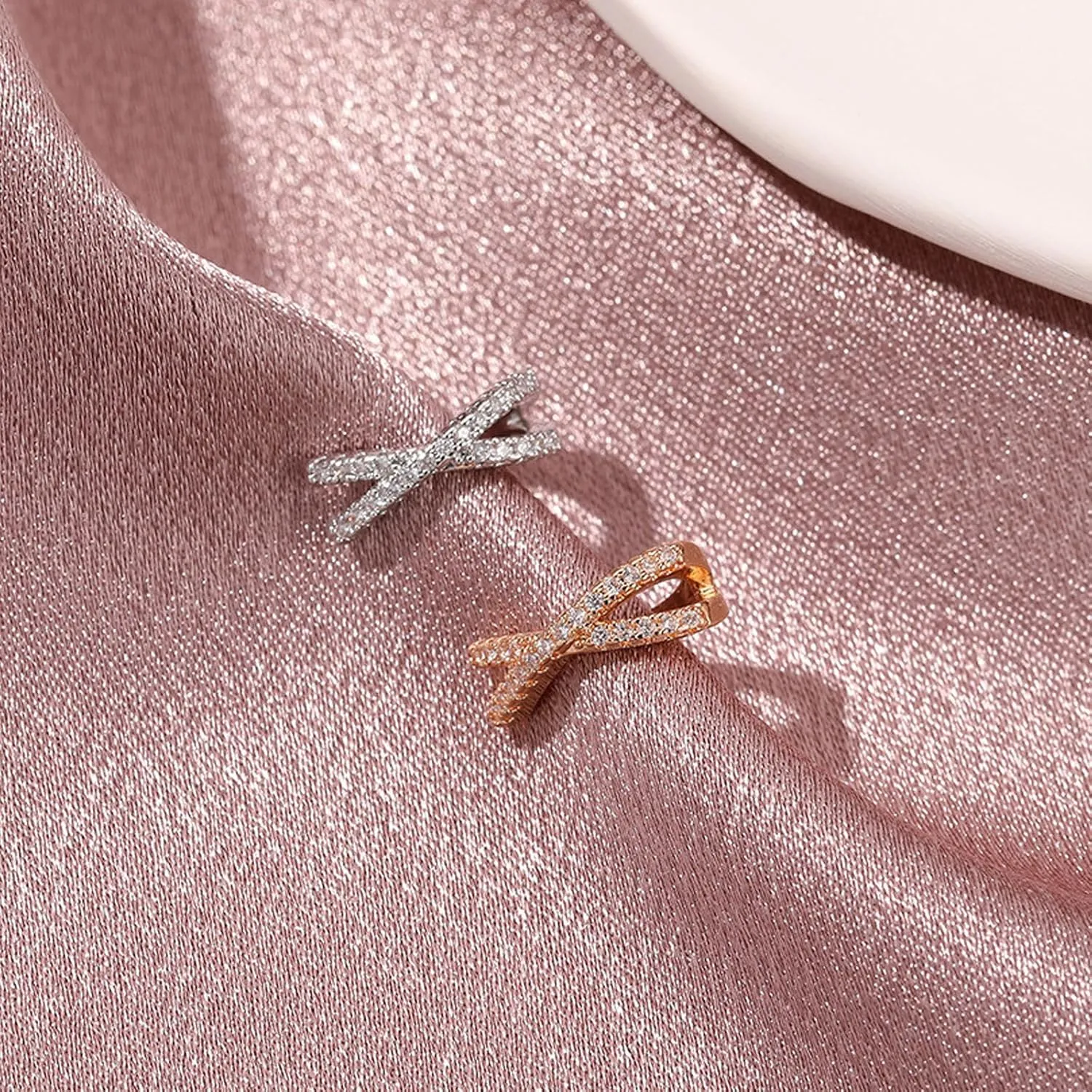 Ear Cuffs Non Piercing Cubic Zirconia Ear Cuff Earrings for Women Trendy Gold Clip on Earrings for Women Gifts Trendy Stuff Hypoallergenic Cartilage Earrings Jewelry