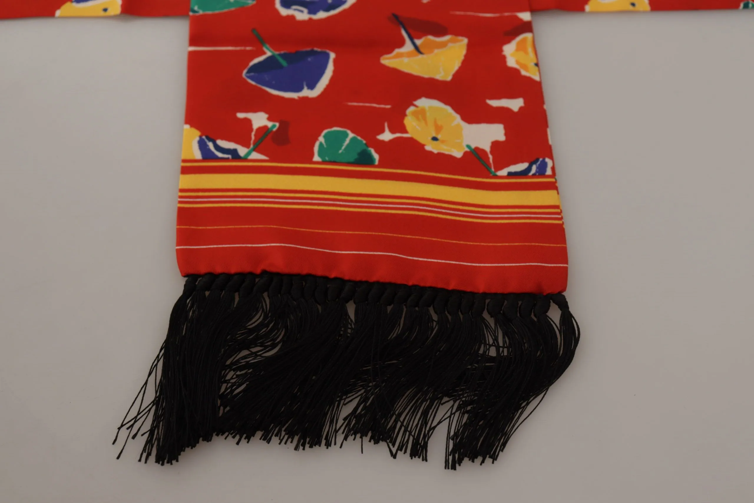 Elegant Multicolor Silk Men's Scarf