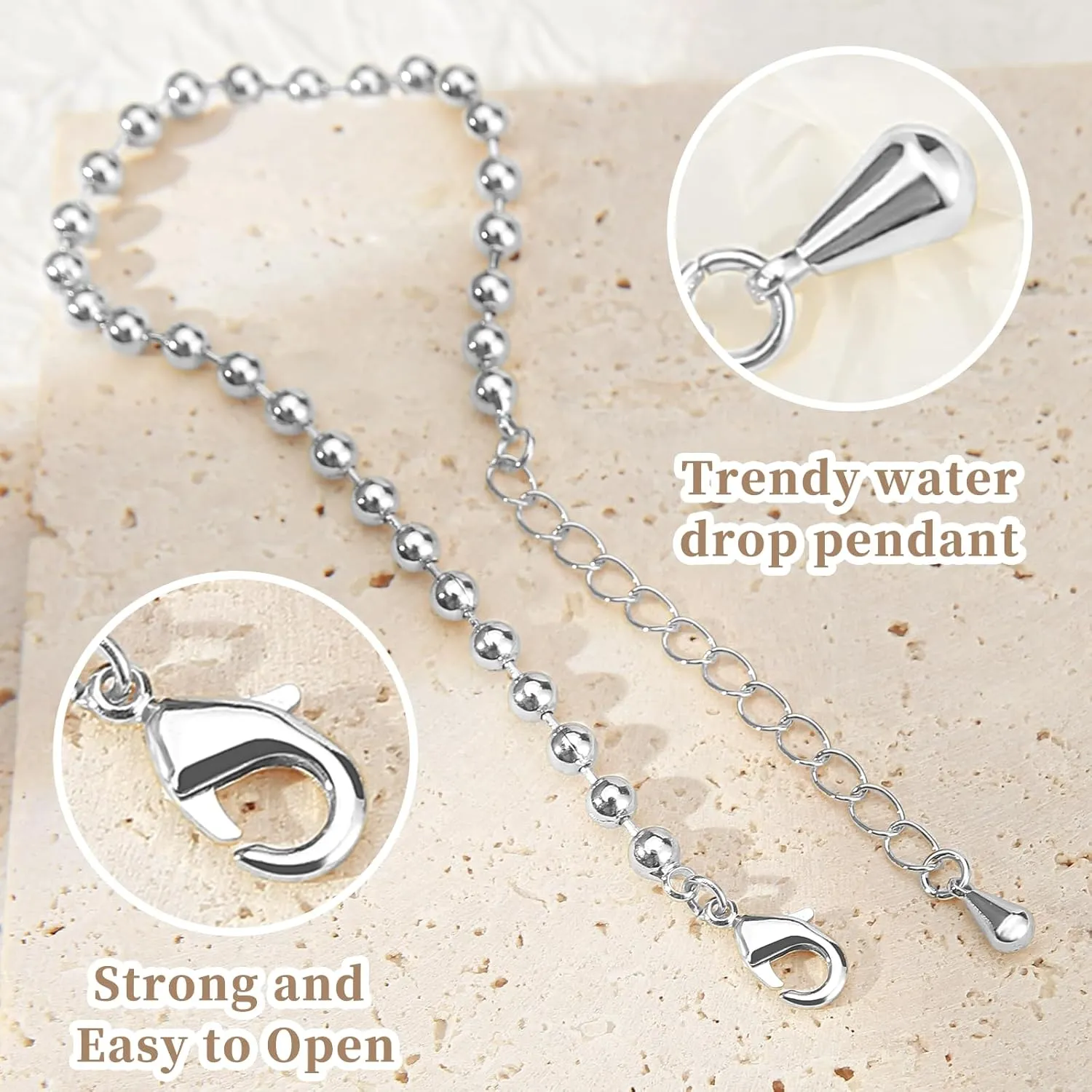 Extra Large Anklets for Women Large Ankle, 14K Real Gold Dainty Anklets for Women Waterproof, 10" 2" Adjustable Large Ankle Bracelets for Women Plus Size, Ankle Bracelets for Women Trendy