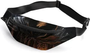 Fanny Pack for Men Women Grim-Reaperprinted Crossbody Belt Bags Sports Waist Bag ForTravel Running Hiking Walking Workout, 36*15cm