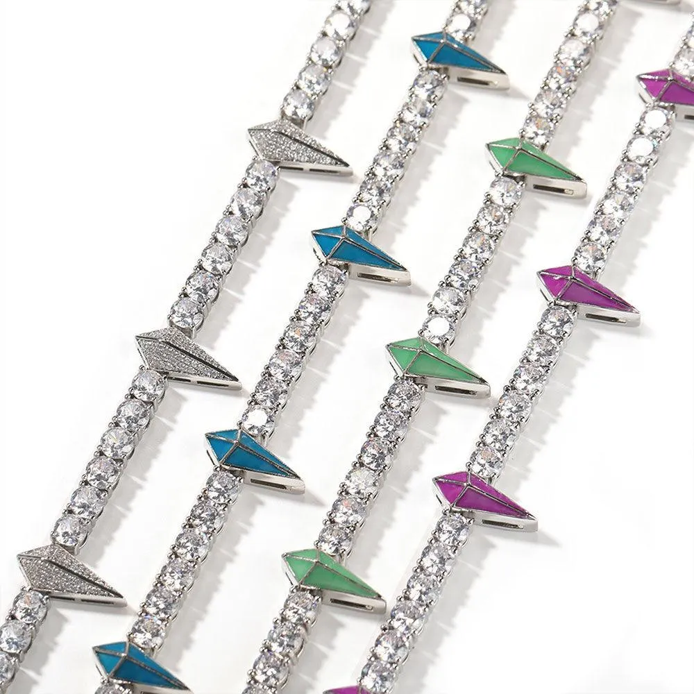 Fashion Men's Minority Design Sense Zircon Necklace Fashion Accessories