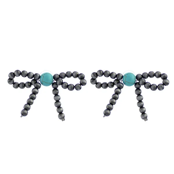 Fashion Pearl Bow Earrings