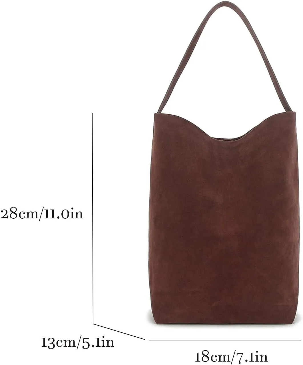 Fashion Suede Leather Bucket Bag,Retro Large Top Handle Handbags and Designer Purses for Shopping Travel School