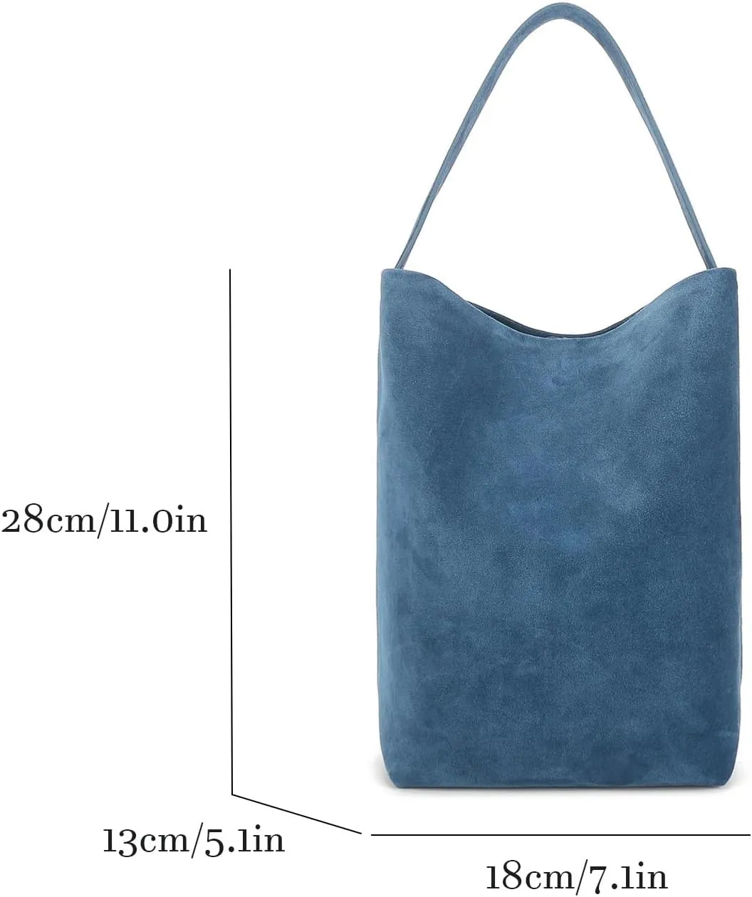 Fashion Suede Leather Bucket Bag,Retro Large Top Handle Handbags and Designer Purses for Shopping Travel School