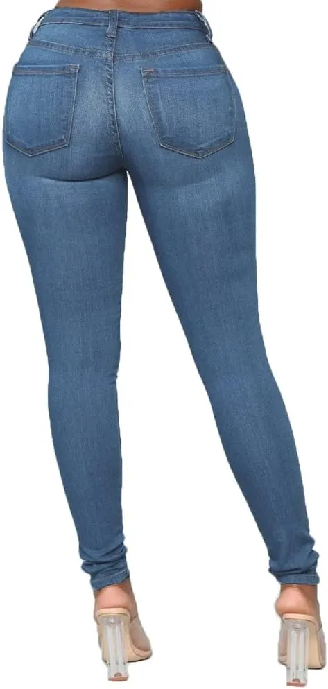 FISCLOSIN Women Colombian Design,Butt Lift,Sexy Skinny Jeans,Stretch Denim Pants